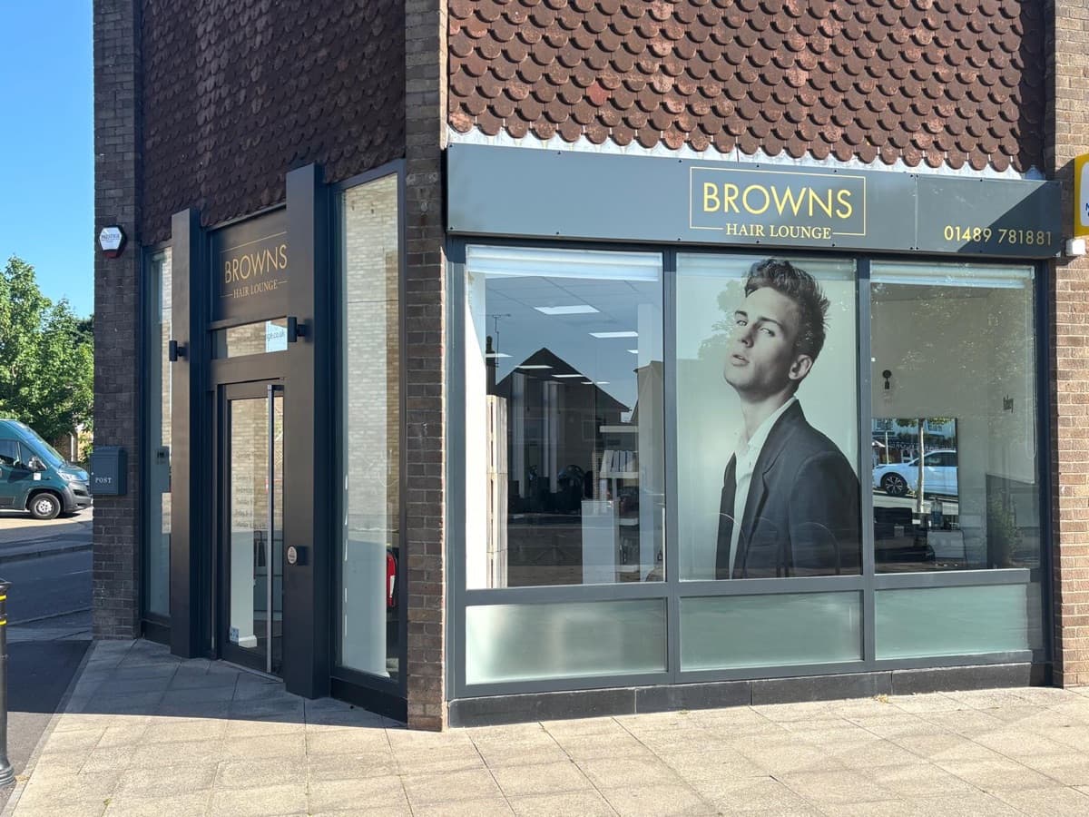 Freshly resprayed shop front by Newlook Protective Coatings