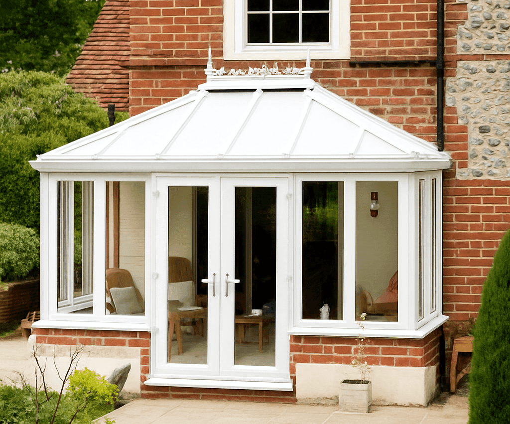 UPVC Spraying project in Romsey: Conservatory after UPVC spraying